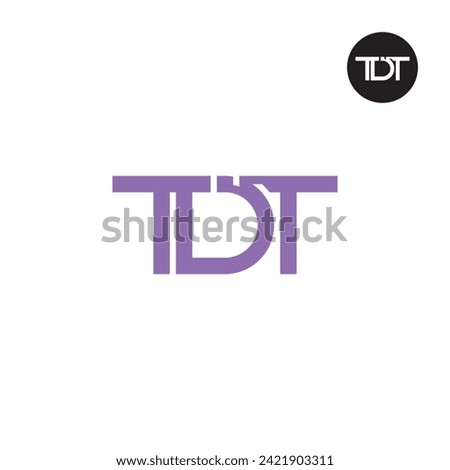 Letter TDT Monogram Logo Design