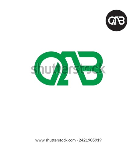 Letter QAB Monogram Logo Design
