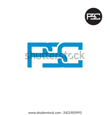 Letter PSC Monogram Logo Design