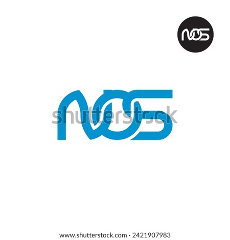 Letter NOS Monogram Logo Design