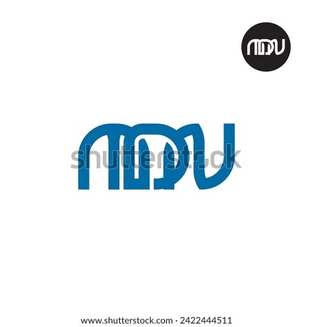 Letter MDN Monogram Logo Design