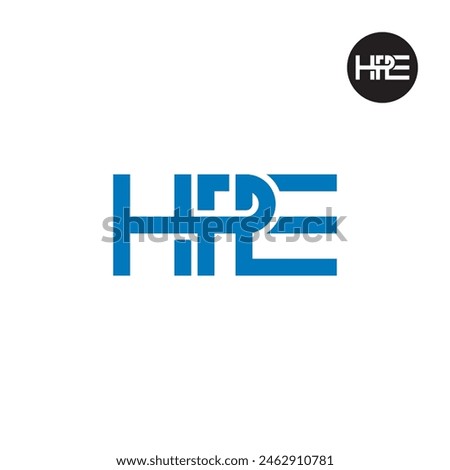 HPE Logo Letter Monogram Design