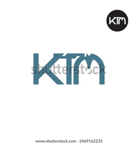 KTM Logo Letter Monogram Design