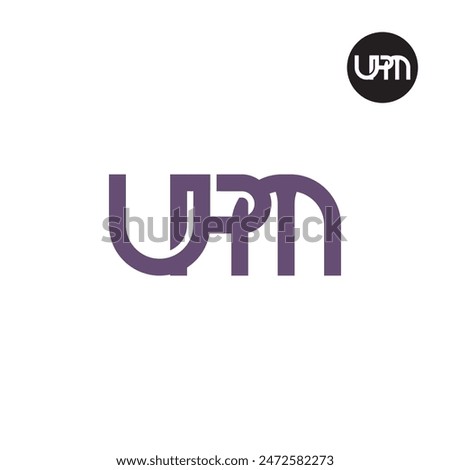 UPM Logo Letter Monogram Design