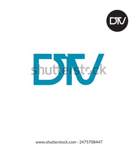 DTV Logo Letter Monogram Design