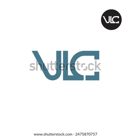 VLC Logo Letter Monogram Design