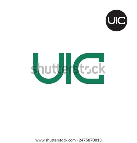 UIC Logo Letter Monogram Design