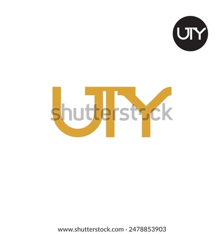 UTY Logo Letter Monogram Design