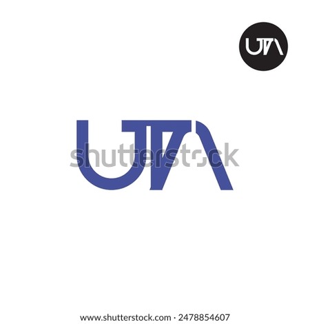 UTA Logo Letter Monogram Design