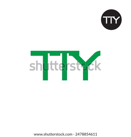 TTY Logo Letter Monogram Design