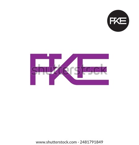 FKE Logo Letter Monogram Design