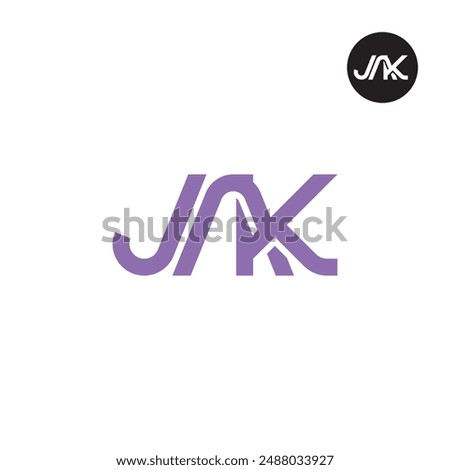 JAK Logo Letter Monogram Design