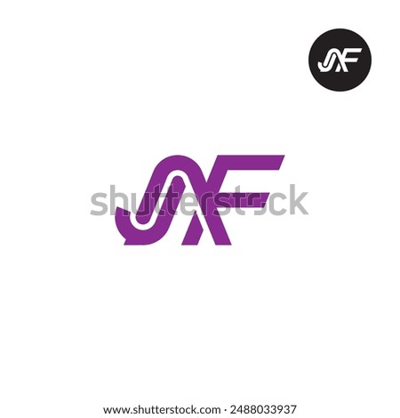 JAF Logo Letter Monogram Design