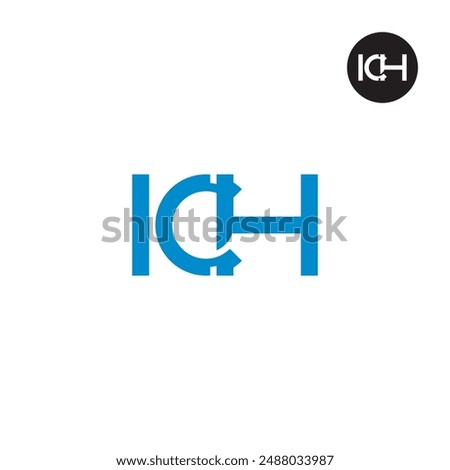 ICH Logo Letter Monogram Design