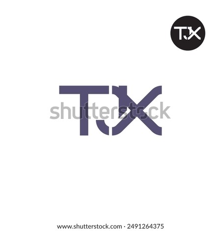 TJX Logo Letter Monogram Design