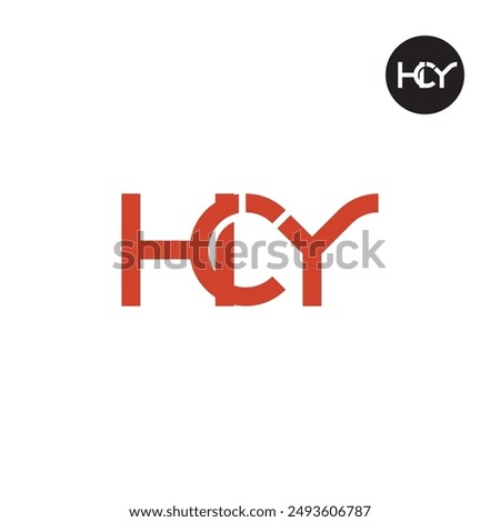 HCY Logo Letter Monogram Design