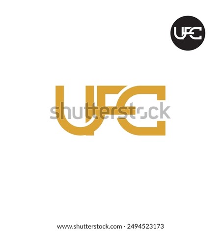 UFC Logo Letter Monogram Design