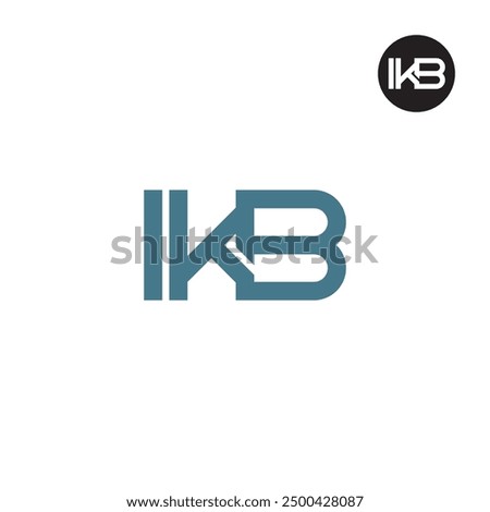 IKB Logo Letter Monogram Design