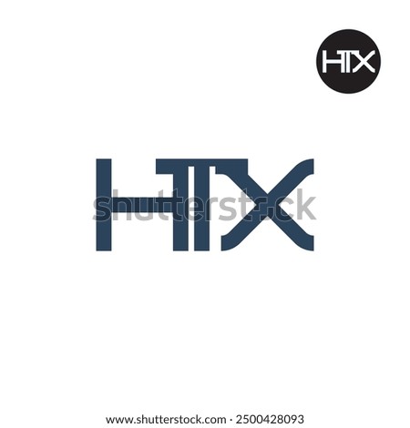 HTX Logo Letter Monogram Design