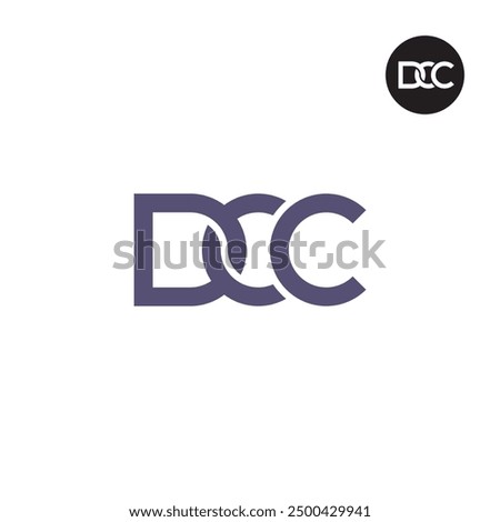 DCC Logo Letter Monogram Design