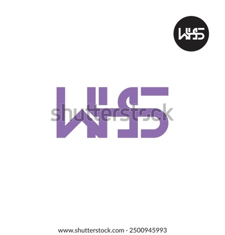 WHS Logo Letter Monogram Design