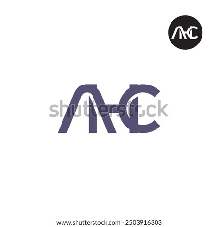 AHC Logo Letter Monogram Design Initials