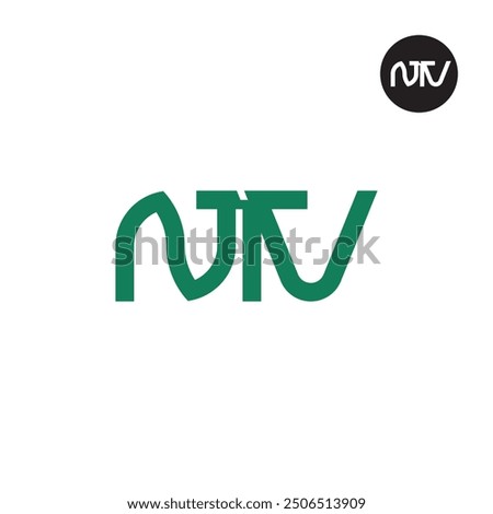 NTV Logo Letter Monogram Design