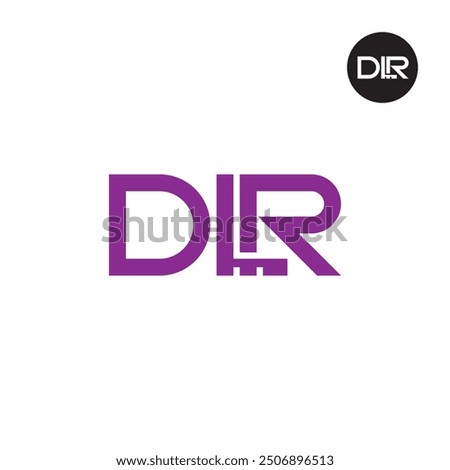 DLR Logo Letter Monogram Design