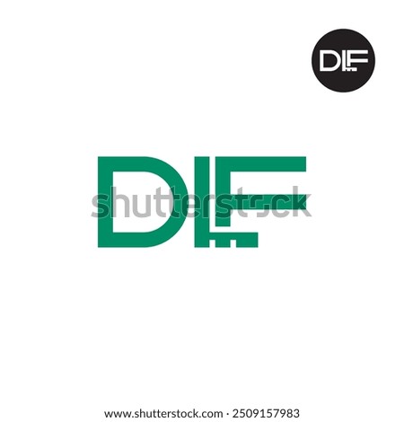 DLF Logo Letter Monogram Design