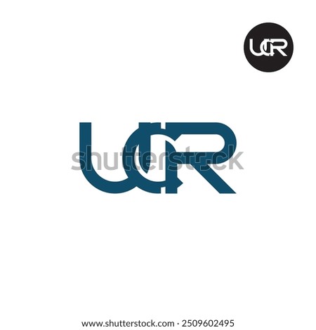 UCR Logo Letter Monogram Design