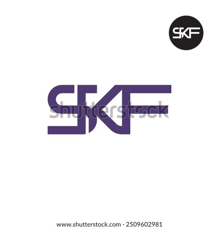 SKF Logo Letter Monogram Design