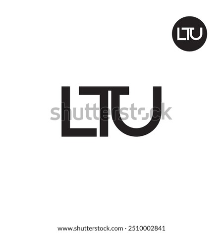 LTU Logo Letter Monogram Design