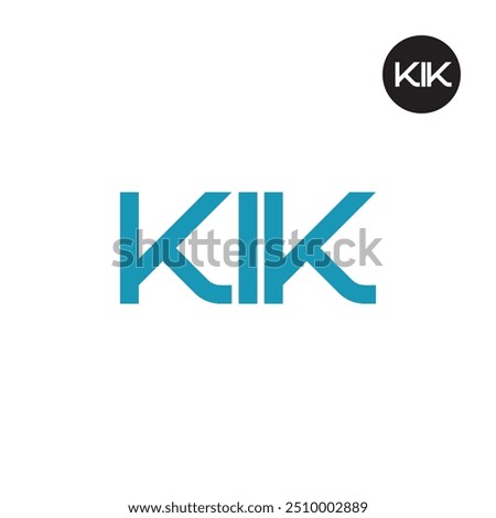 KIK Logo Letter Monogram Design