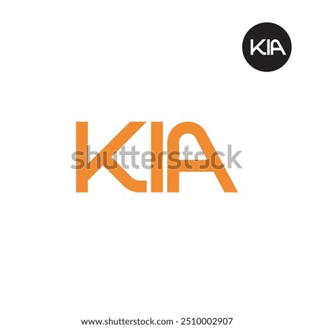 KIA Logo Letter Monogram Design