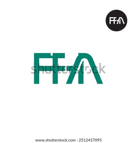 FHA Logo Letter Monogram Design