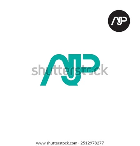 AJP Logo Letter Monogram Design