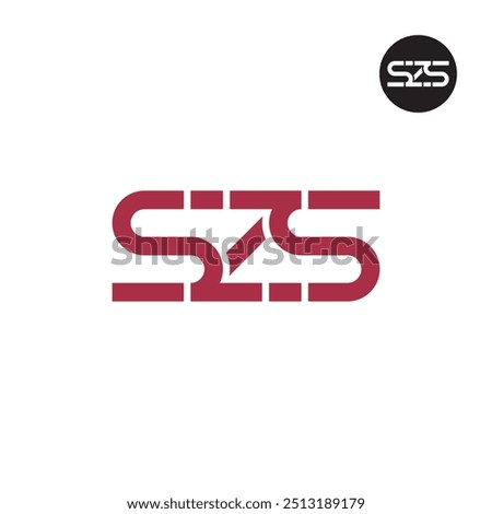 SZS Logo Letter Monogram Design