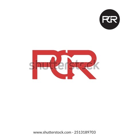 PCR Logo Letter Monogram Design