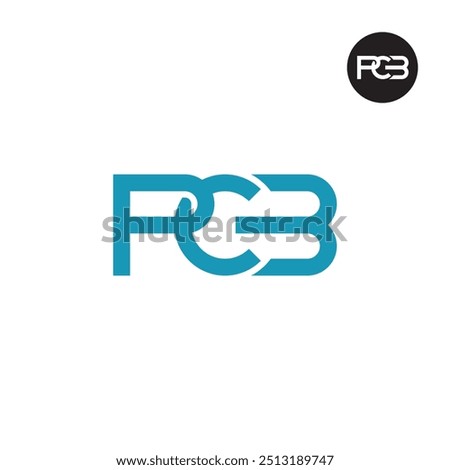 PCB Logo Letter Monogram Design