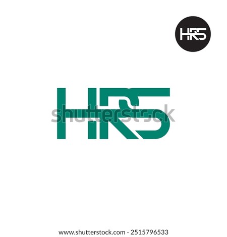 HRS Logo Letter Monogram Design