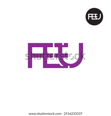 FEU Logo Letter Monogram Design