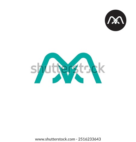 AXA Logo Letter Monogram Design