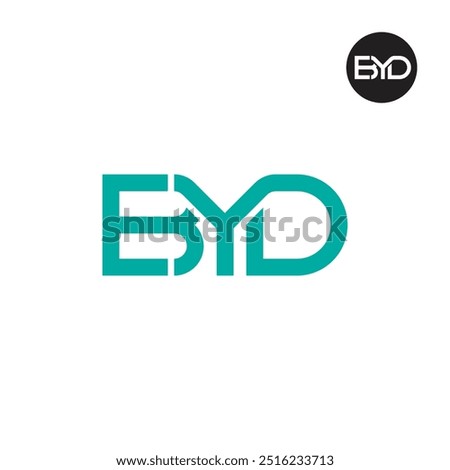 BYD Logo Letter Monogram Design