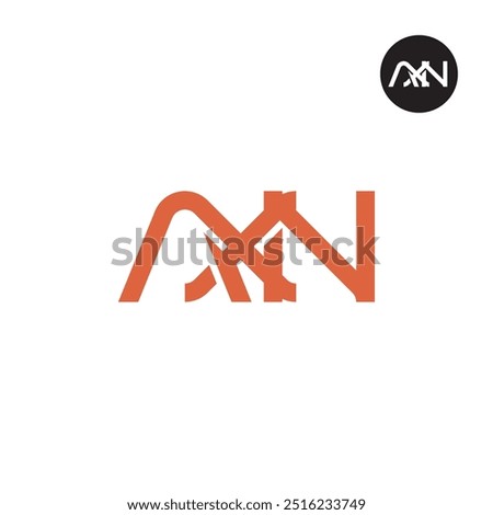 AXN Logo Letter Monogram Design