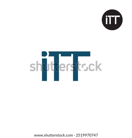 ITT Logo Letter Monogram Design