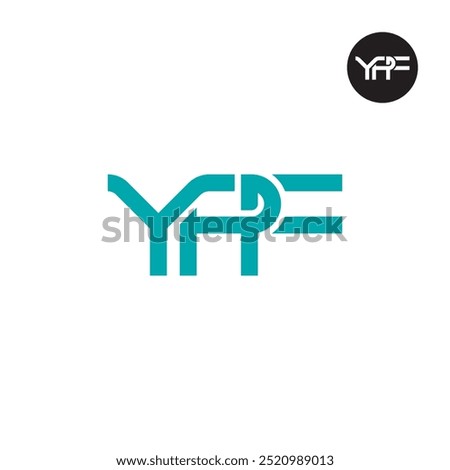 YPF Logo Letter Monogram Design