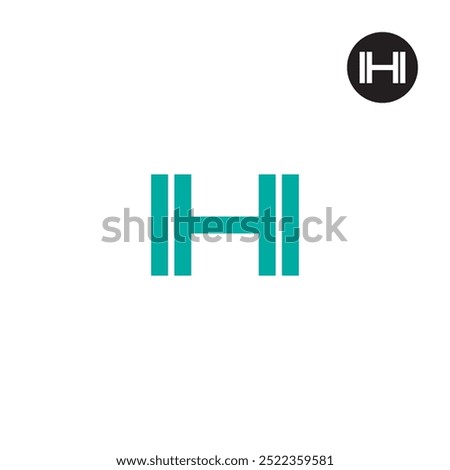 IHI Logo Letter Monogram Design