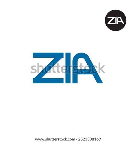 ZIA Logo Letter Monogram Design