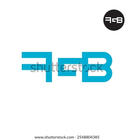 Letter FGB Logo Negative Space