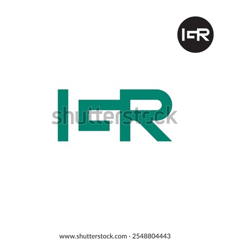 Letter IGR Logo Negative Space